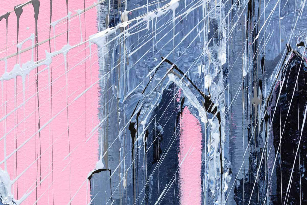 Fuchsia Downfall - Original - SOLD by artist Simon Wright - Wyecliffe Galleries