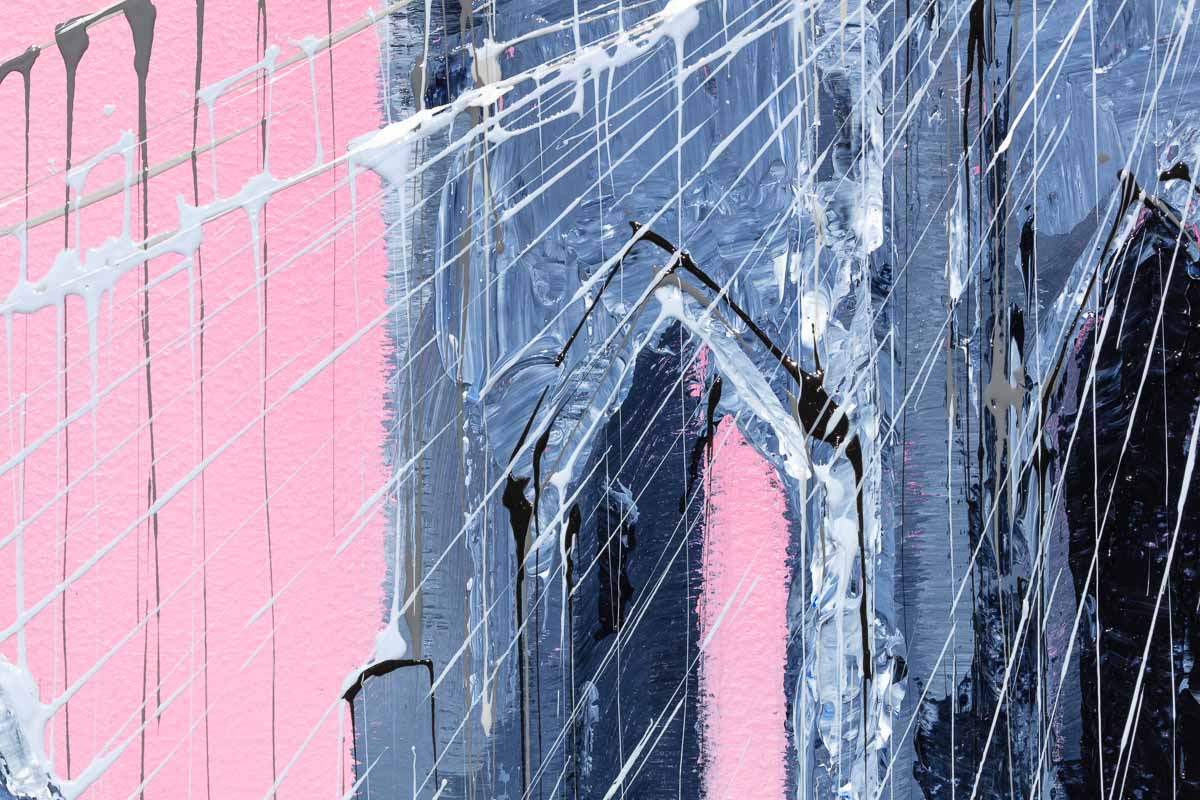 Fuchsia Downfall - Original - SOLD by artist Simon Wright - Wyecliffe Galleries