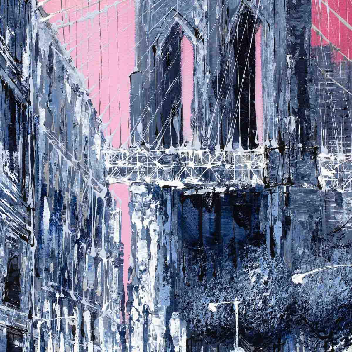 Fuchsia Downfall - Original - SOLD by artist Simon Wright - Wyecliffe Galleries