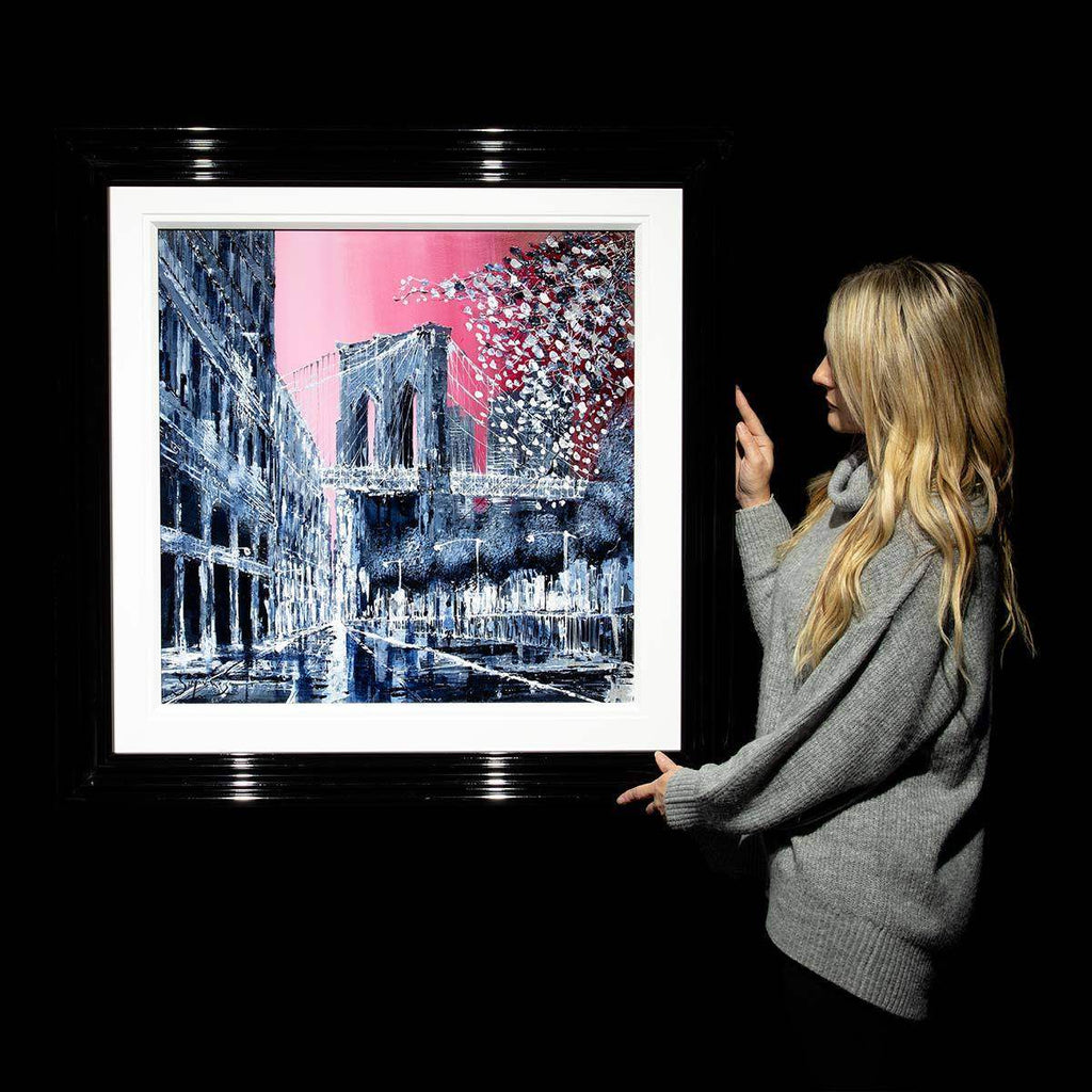 Fuchsia Downfall - Original - SOLD by artist Simon Wright - Wyecliffe Galleries