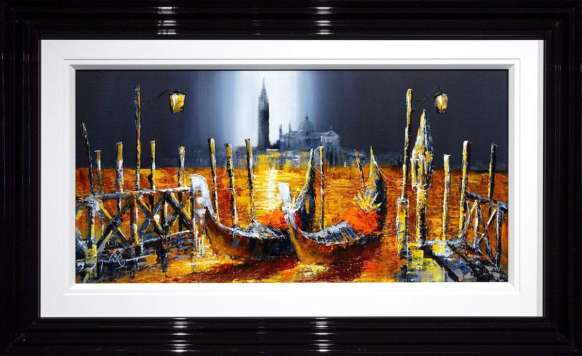 Golden Gondolas - Original Simon Wright Framed
