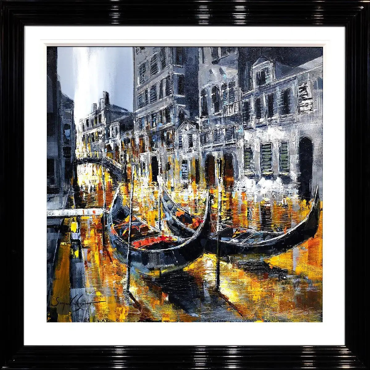 Gondola Ride - Original - SOLD by artist Simon Wright - Wyecliffe Galleries