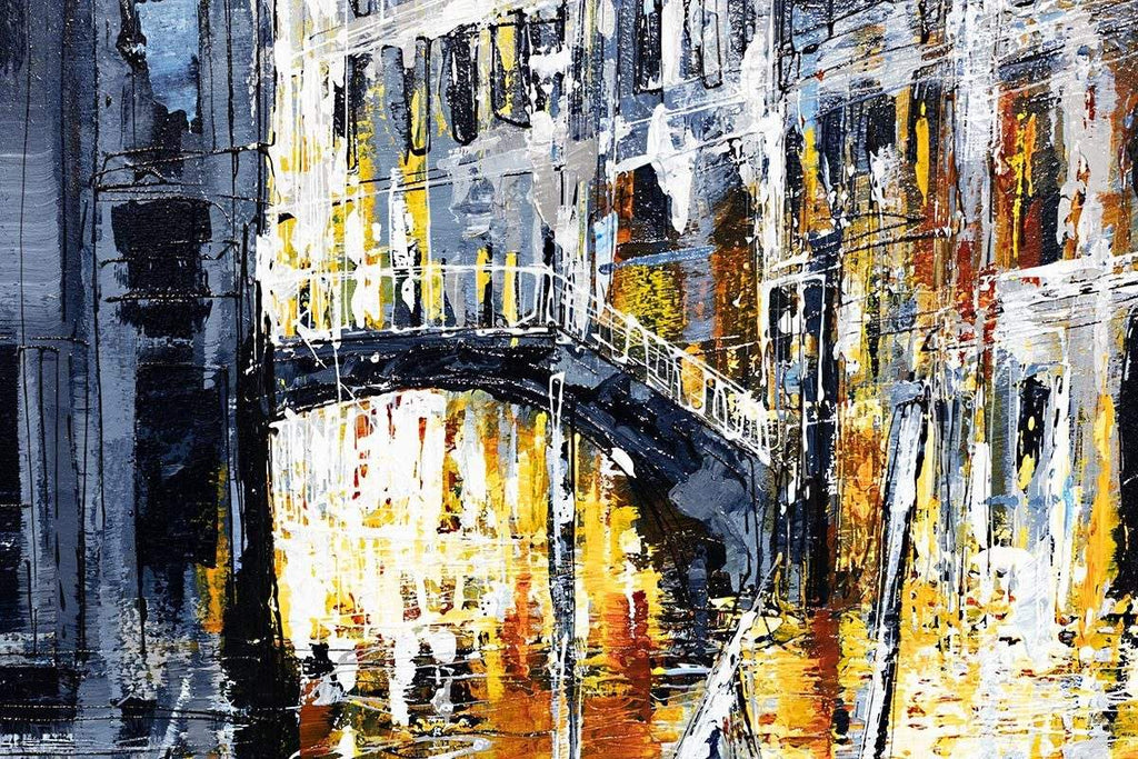 Gondola Ride - Original - SOLD by artist Simon Wright - Wyecliffe Galleries