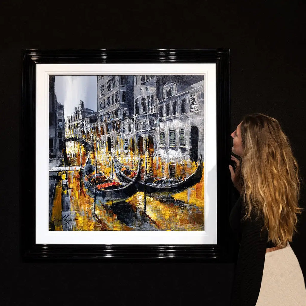 Gondola Ride - Original - SOLD by artist Simon Wright - Wyecliffe Galleries