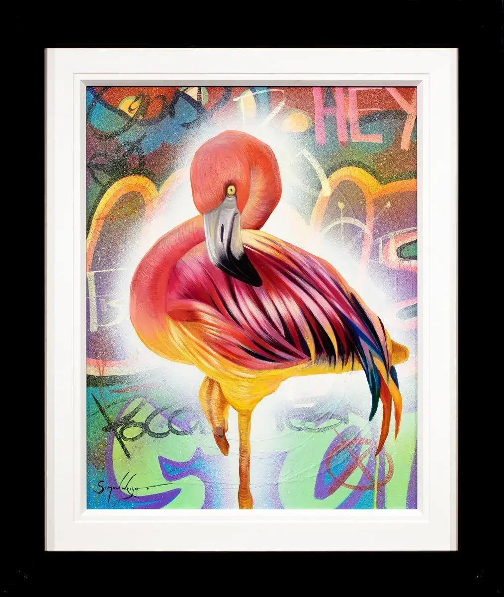 Hot Pink - Original - SOLD by artist Simon Wright - Wyecliffe Galleries