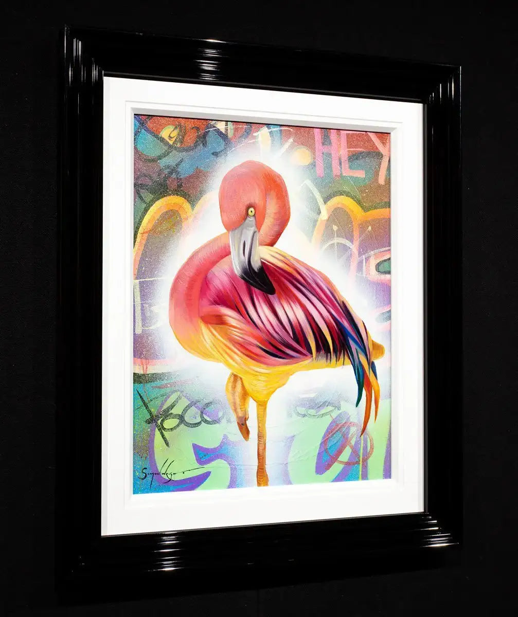 Hot Pink - Original - SOLD by artist Simon Wright - Wyecliffe Galleries