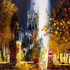 Journey Through London - Original - SOLD by artist Simon Wright - Wyecliffe Galleries