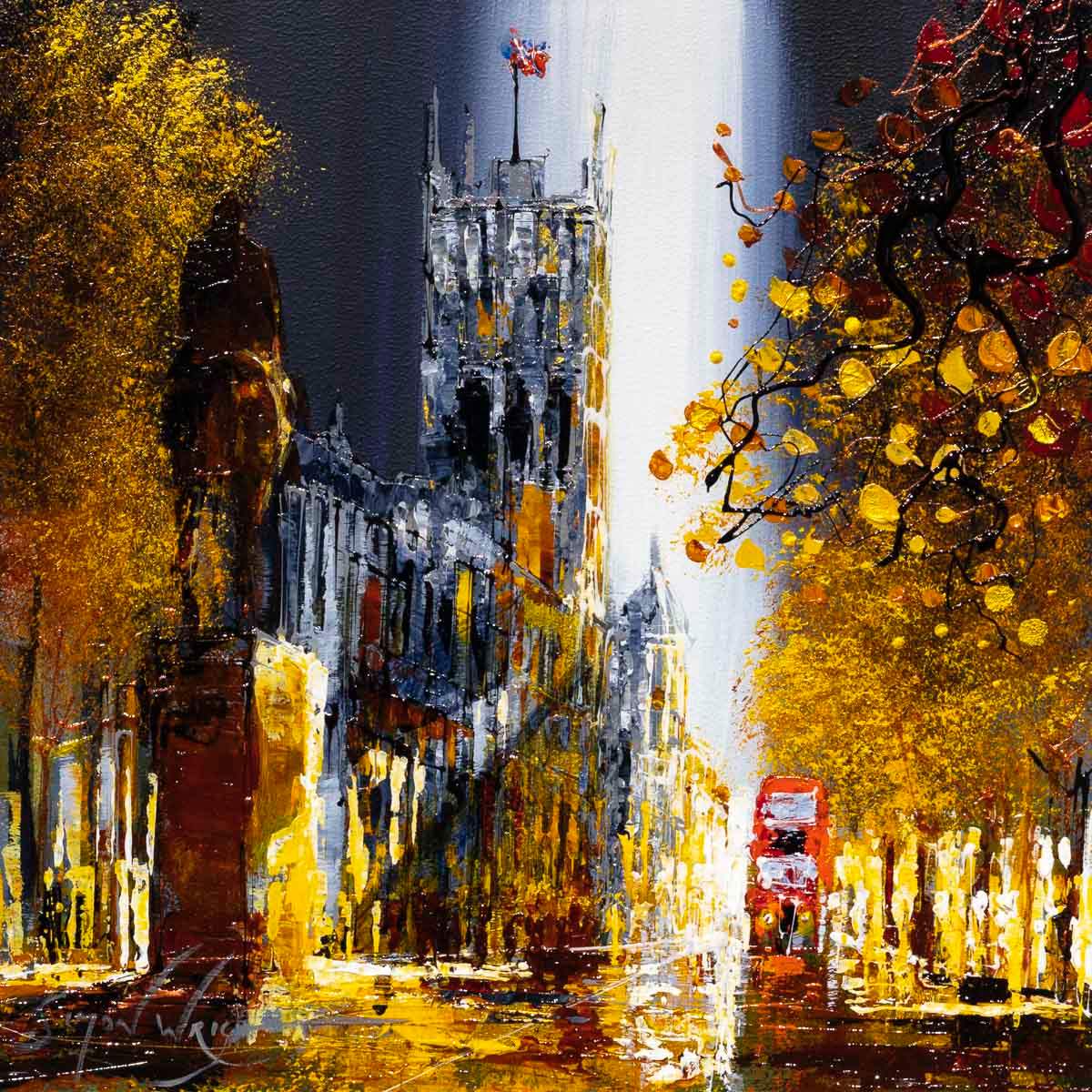 Journey Through London - Original - SOLD by artist Simon Wright - Wyecliffe Galleries