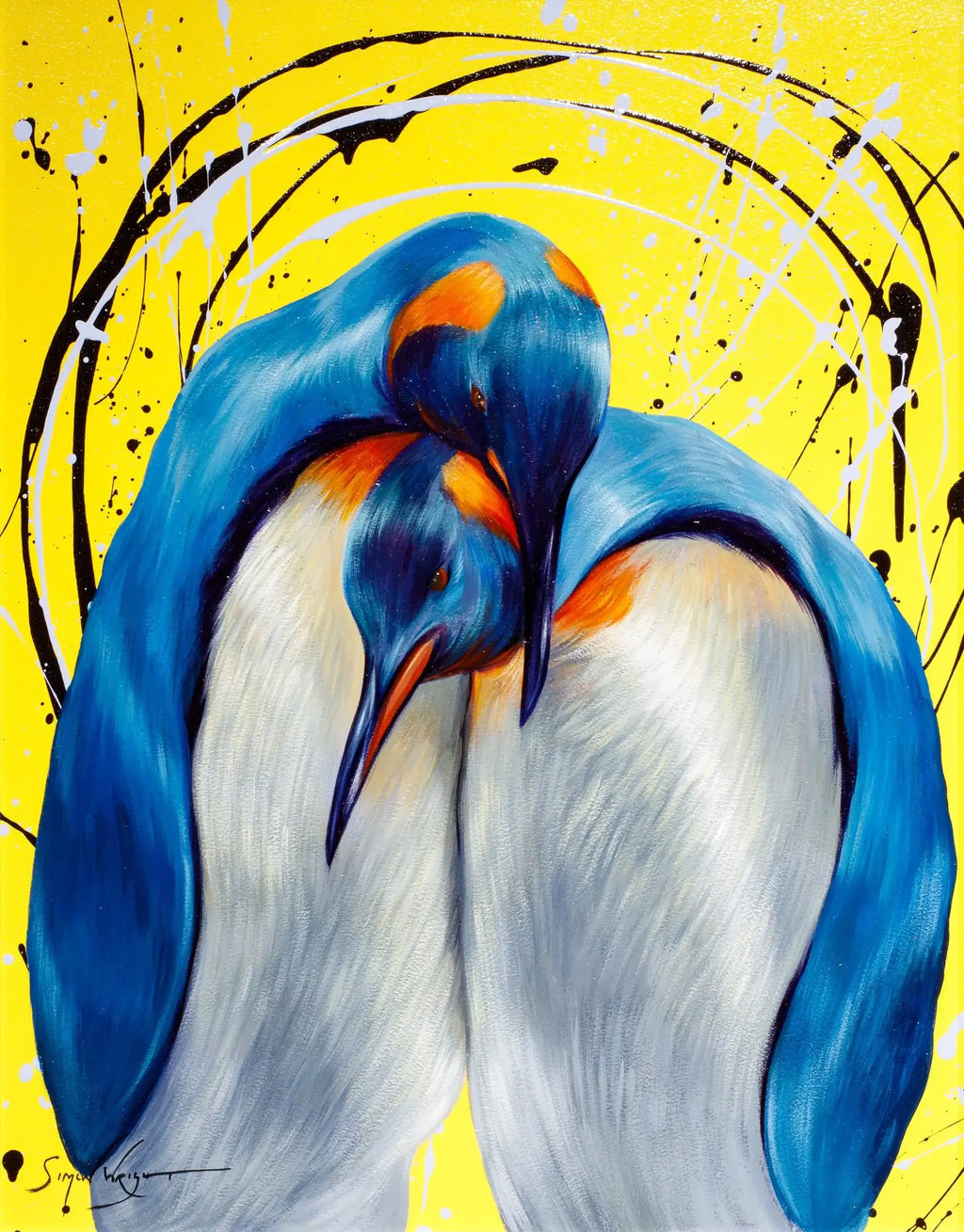 Keeping You Warm - SOLD by artist Simon Wright - Wyecliffe Galleries