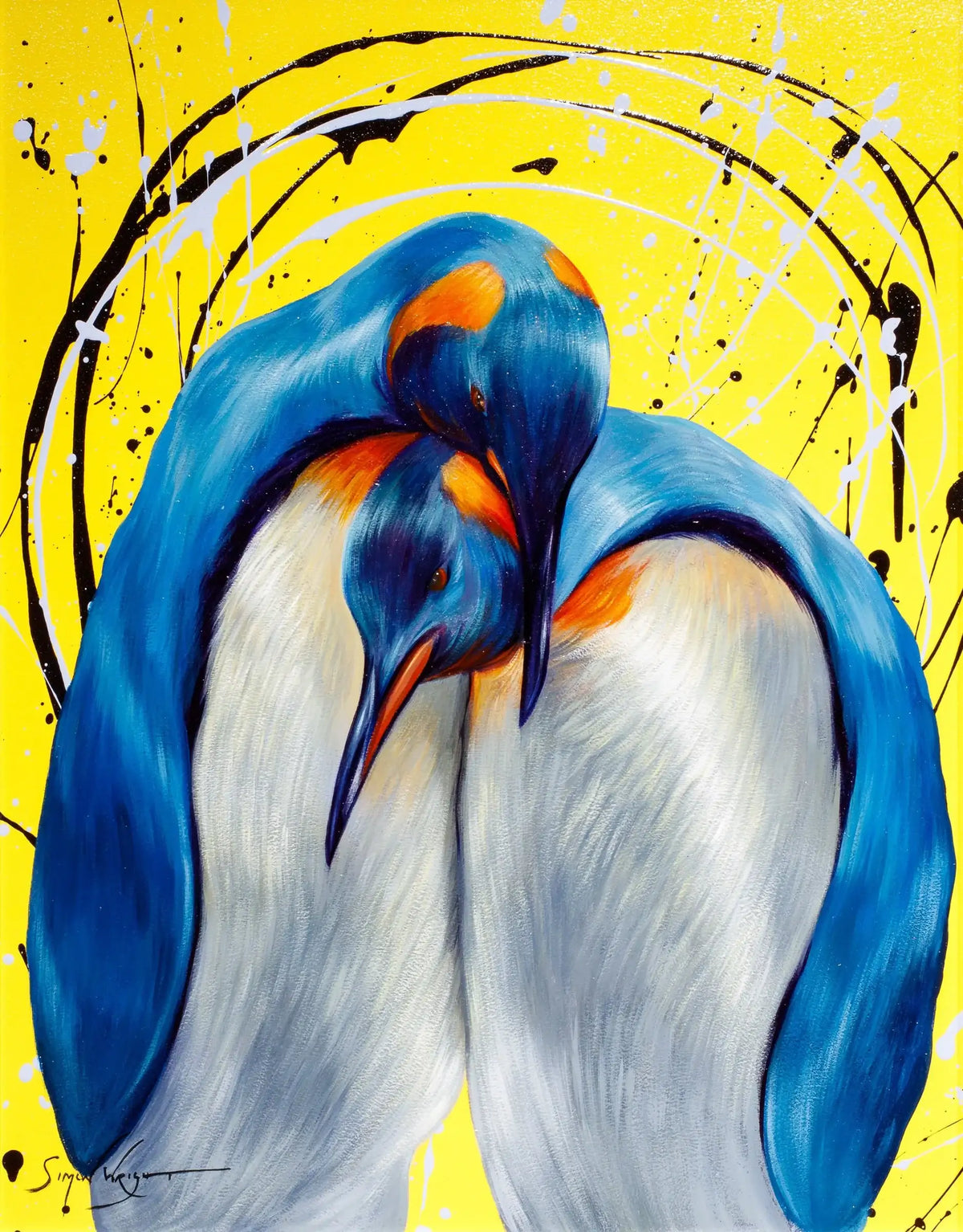 Keeping You Warm - SOLD by artist Simon Wright - Wyecliffe Galleries
