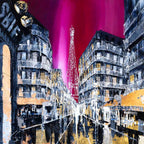 La Tour Eiffel - Original - SOLD by artist Simon Wright - Wyecliffe Galleries