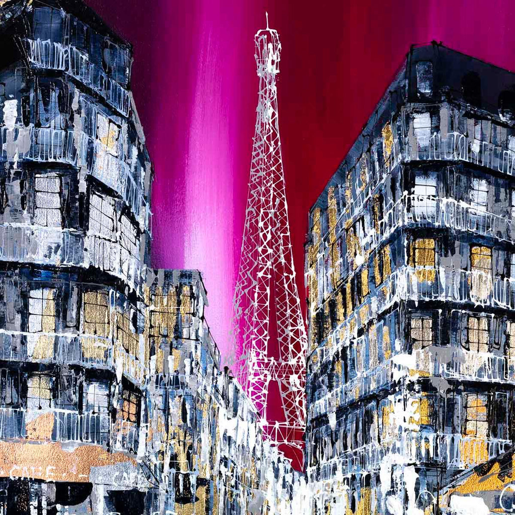 La Tour Eiffel - Original - SOLD by artist Simon Wright - Wyecliffe Galleries