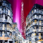 La Tour Eiffel - Original - SOLD by artist Simon Wright - Wyecliffe Galleries