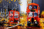 Last Bus Home - Original - SOLD by artist Simon Wright - Wyecliffe Galleries