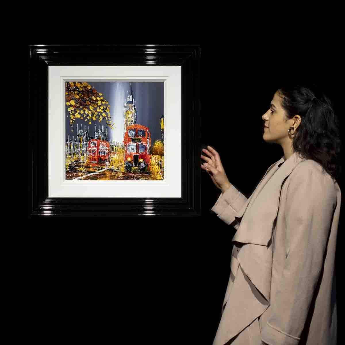 Last Bus Home - Original - SOLD by artist Simon Wright - Wyecliffe Galleries