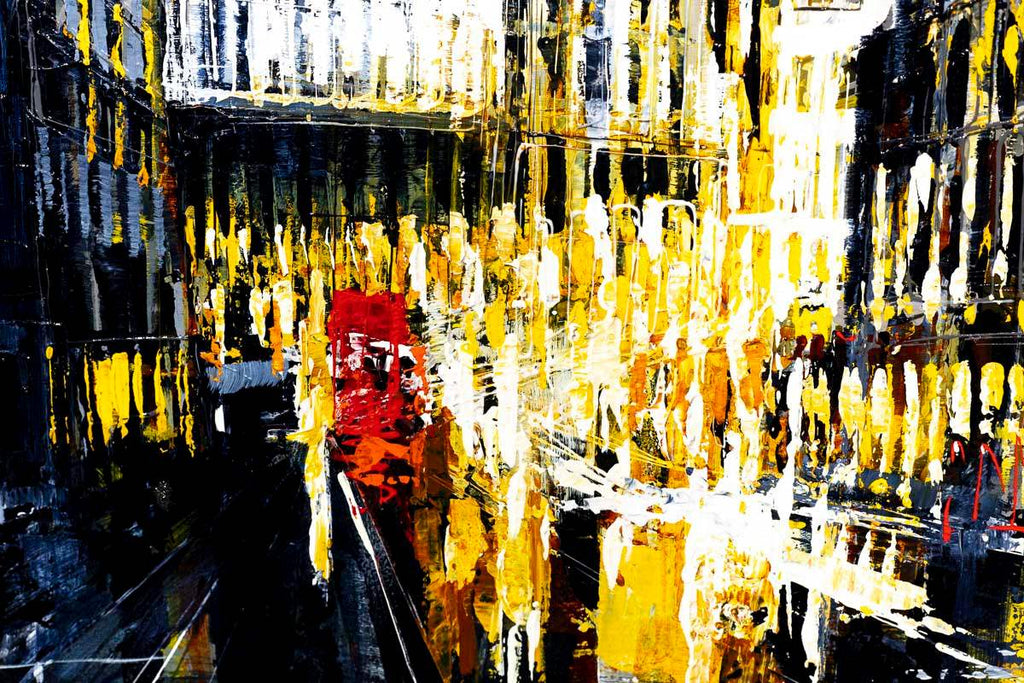 Late Night London - Original - SOLD by artist Simon Wright - Wyecliffe Galleries