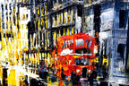 Late Night London - Original - SOLD by artist Simon Wright - Wyecliffe Galleries