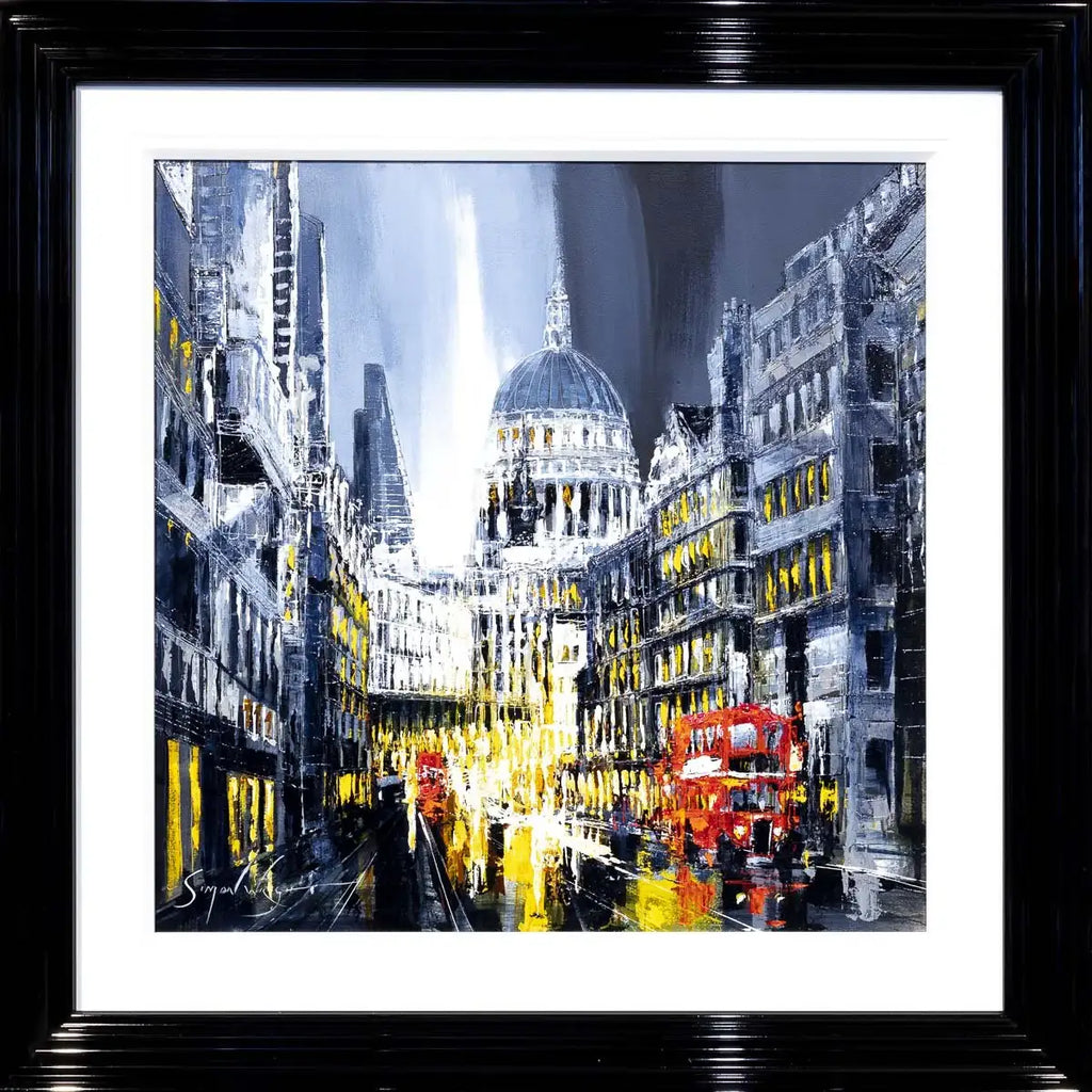 Late Night London - Original - SOLD by artist Simon Wright - Wyecliffe Galleries