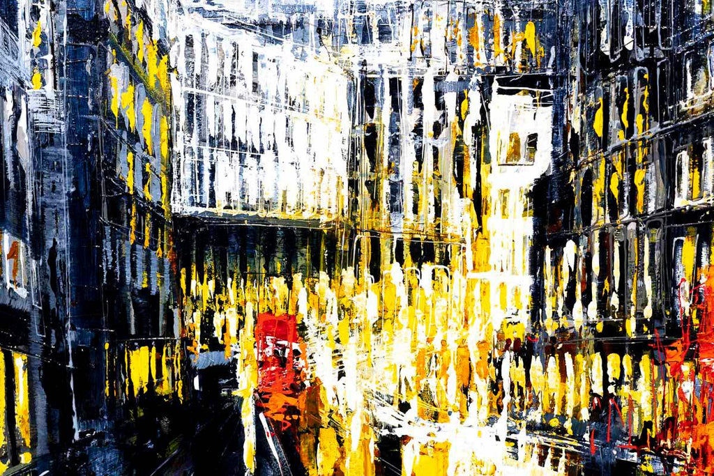 Late Night London - Original - SOLD by artist Simon Wright - Wyecliffe Galleries