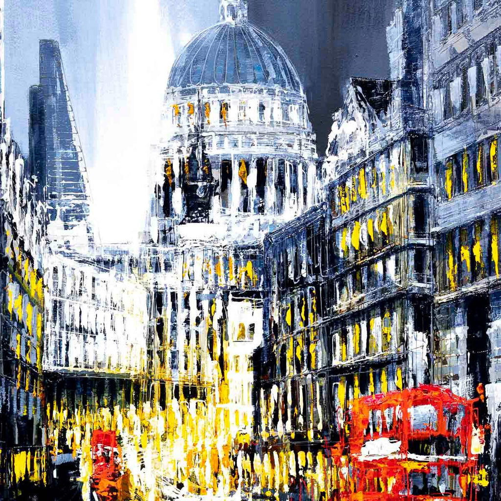 Late Night London - Original - SOLD by artist Simon Wright - Wyecliffe Galleries