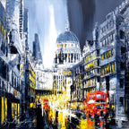 Late Night London - Original - SOLD by artist Simon Wright - Wyecliffe Galleries