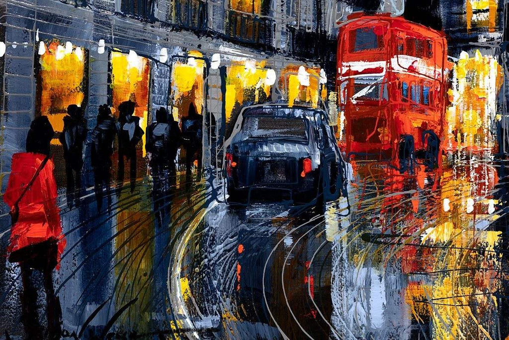 Lights of London - Original - SOLD by artist Simon Wright - Wyecliffe Galleries