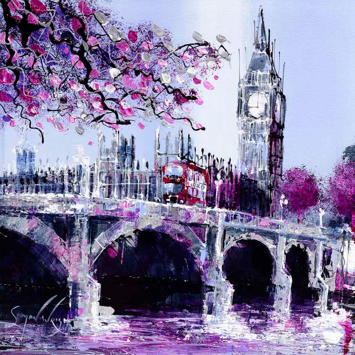London Blooms - Original - SOLD by artist Simon Wright - Wyecliffe Galleries