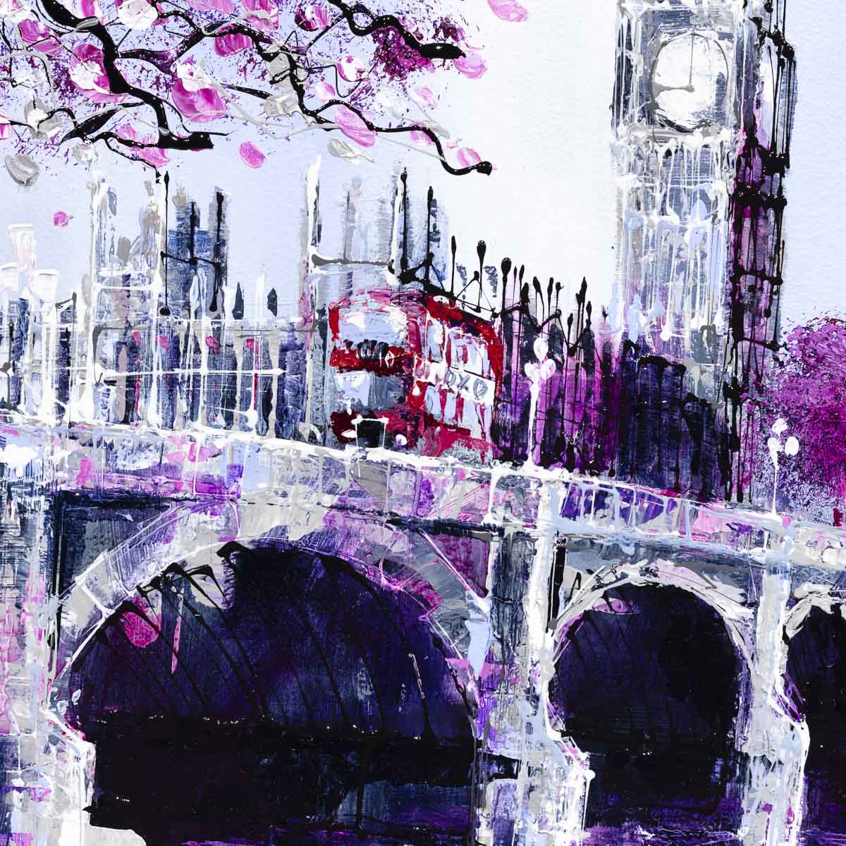 London Blooms - Original Simon Wright Framed