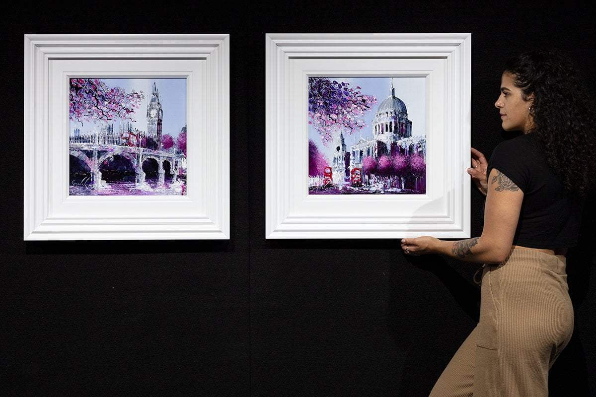 London Blooms - Original - SOLD by artist Simon Wright - Wyecliffe Galleries