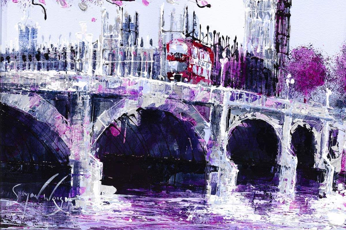 London Blooms - Original - SOLD by artist Simon Wright - Wyecliffe Galleries