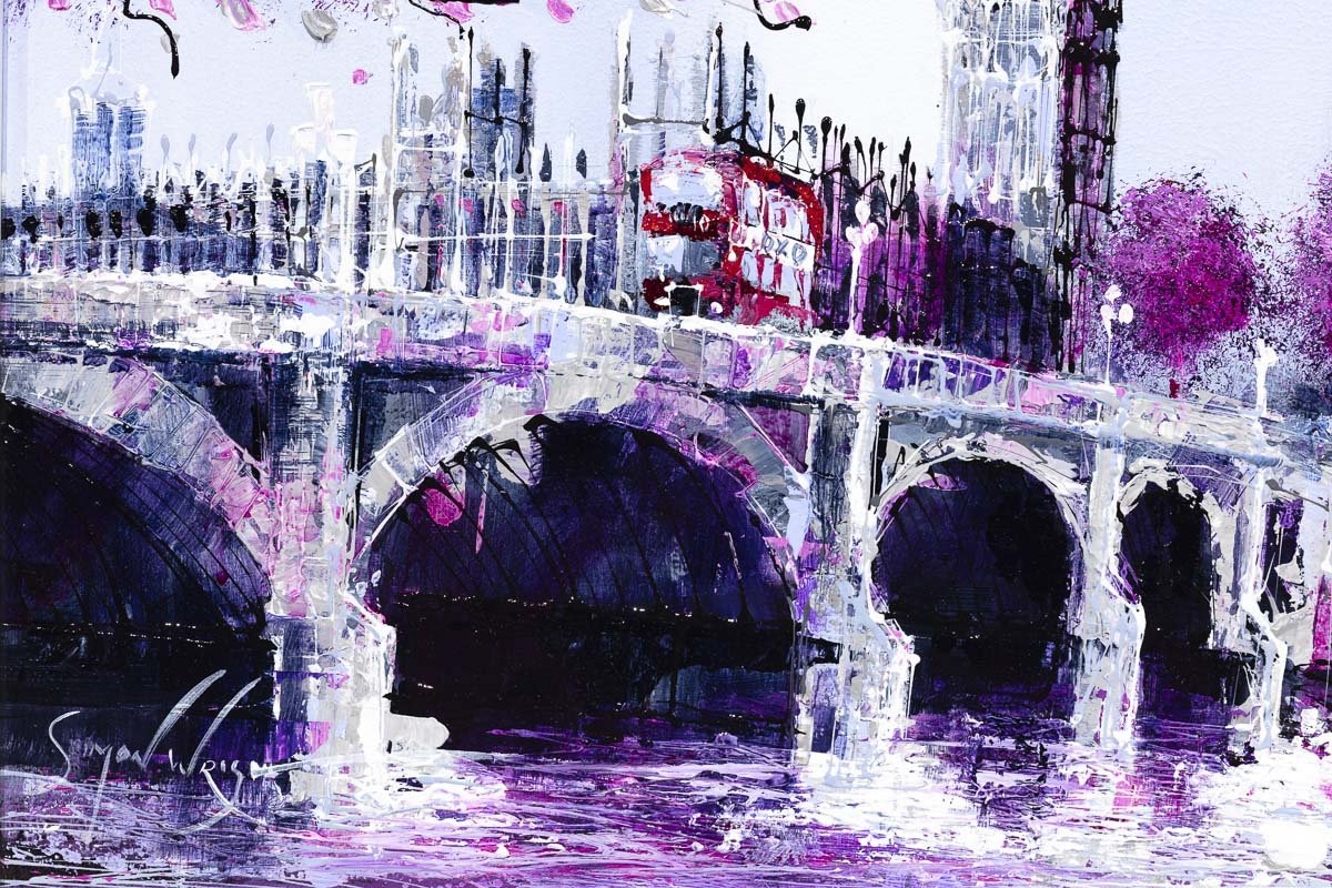 London Blooms - Original Simon Wright Framed
