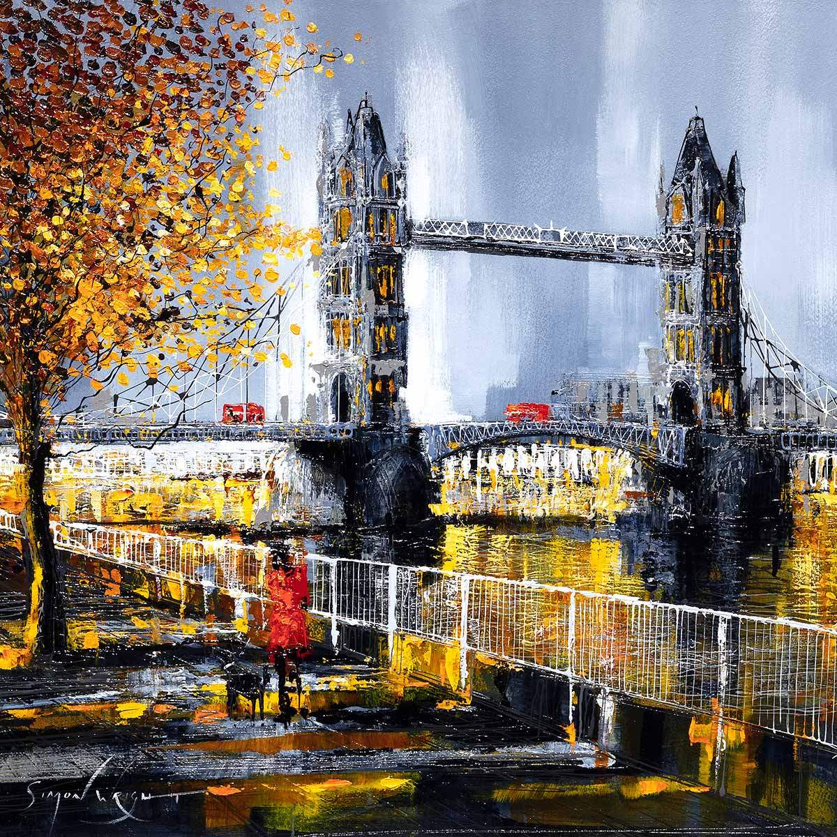 London Bridge - Original - SOLD by artist Simon Wright - Wyecliffe Galleries