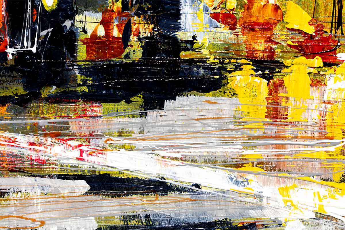 London Buses - Original - SOLD by artist Simon Wright - Wyecliffe Galleries