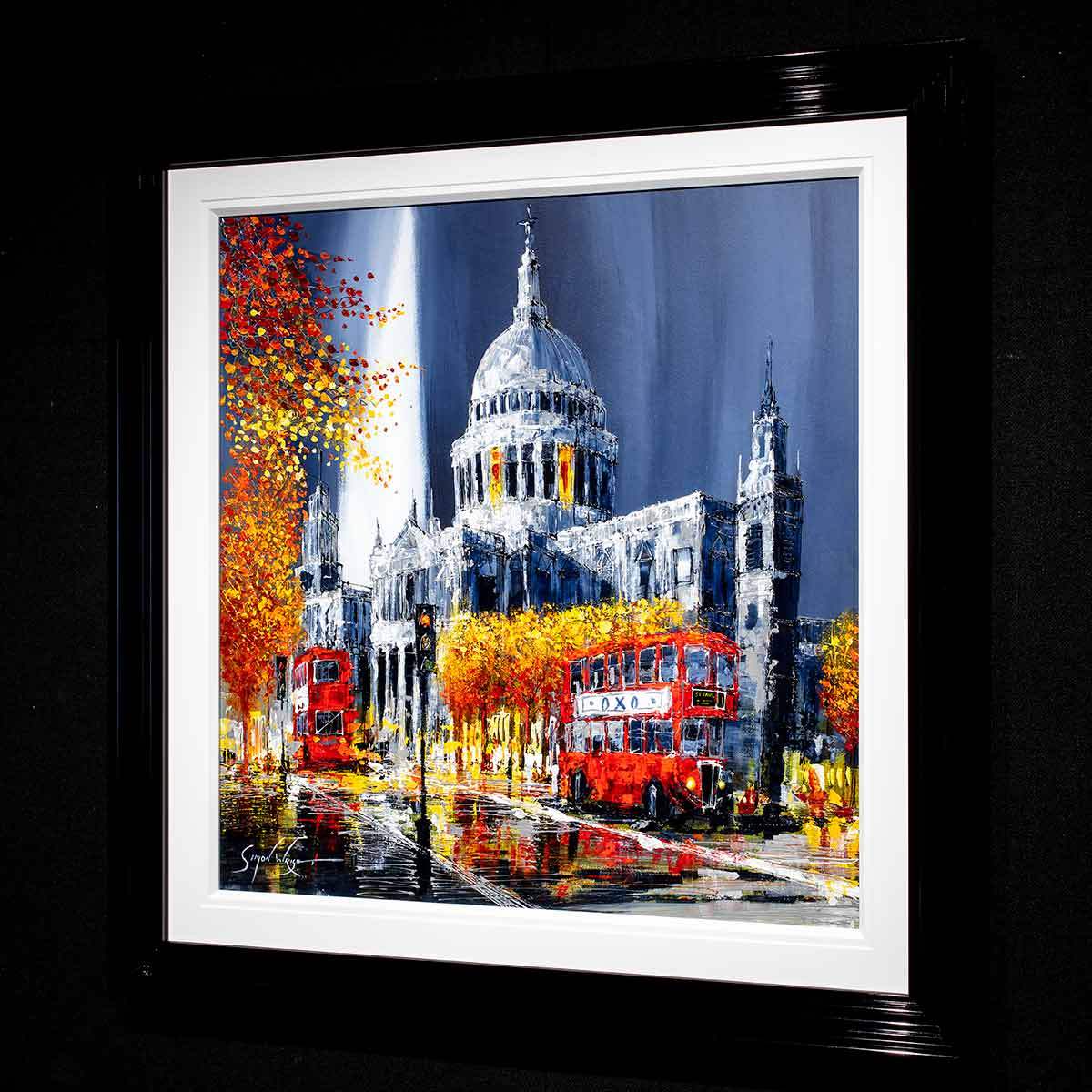 London Buses - Original - SOLD by artist Simon Wright - Wyecliffe Galleries