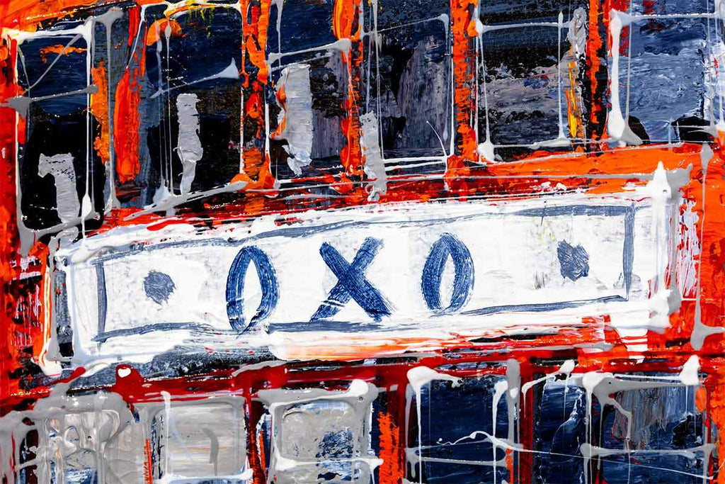 London Buses - Original - SOLD by artist Simon Wright - Wyecliffe Galleries