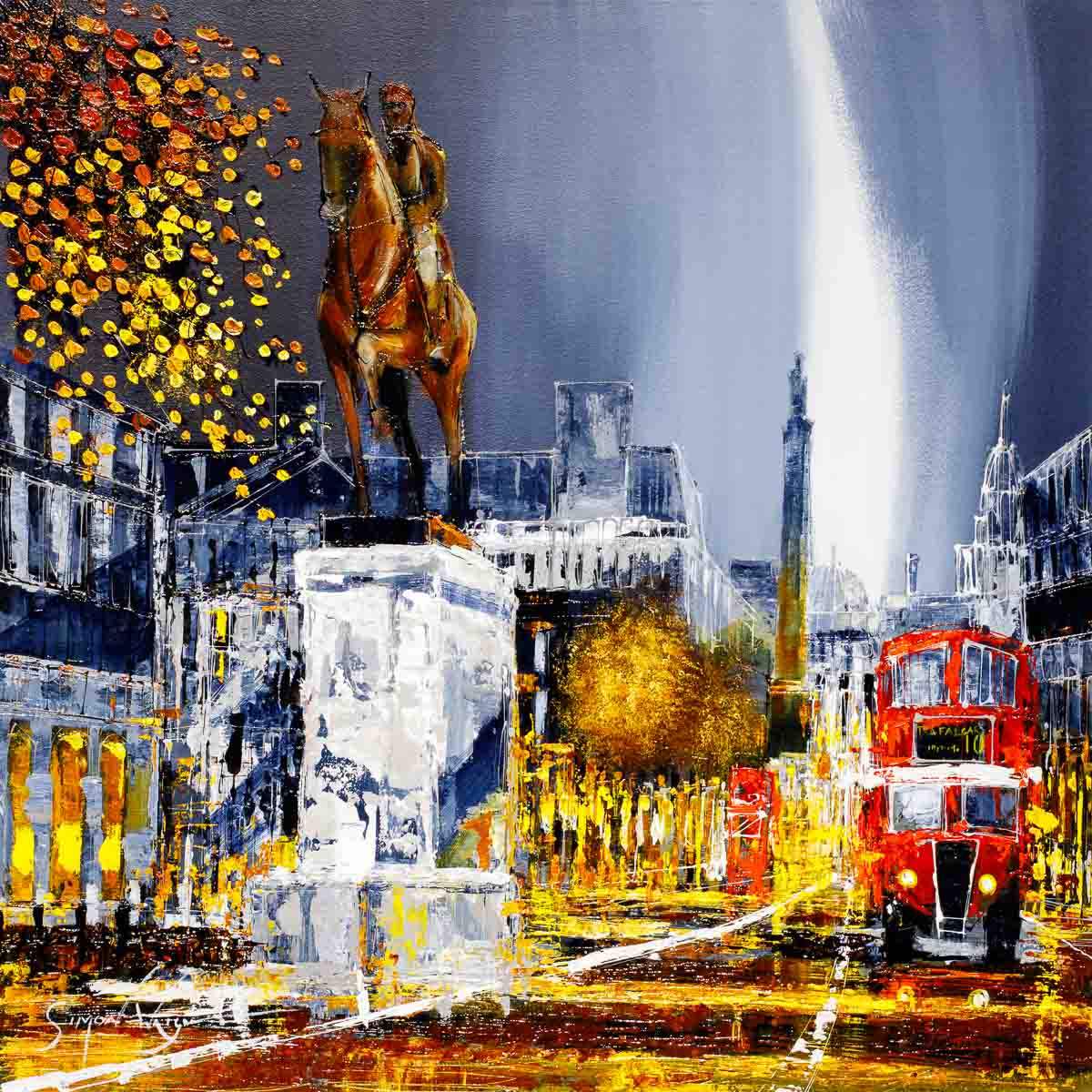 London Cavalry - Original - SOLD by artist Simon Wright - Wyecliffe Galleries