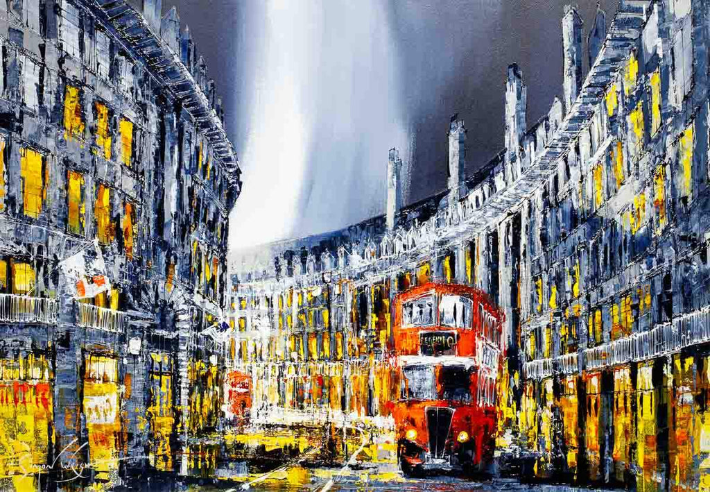 London Circus - Original - SOLD by artist Simon Wright - Wyecliffe Galleries
