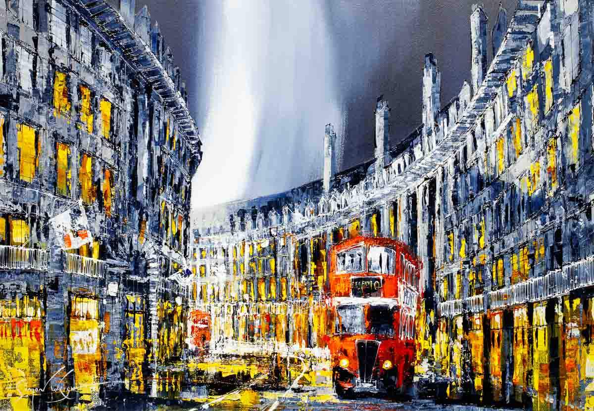 London Circus - Original - SOLD by artist Simon Wright - Wyecliffe Galleries