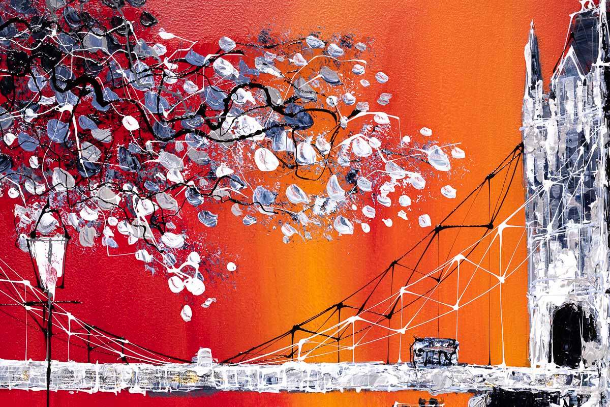 London Connections - Original - SOLD by artist Simon Wright - Wyecliffe Galleries