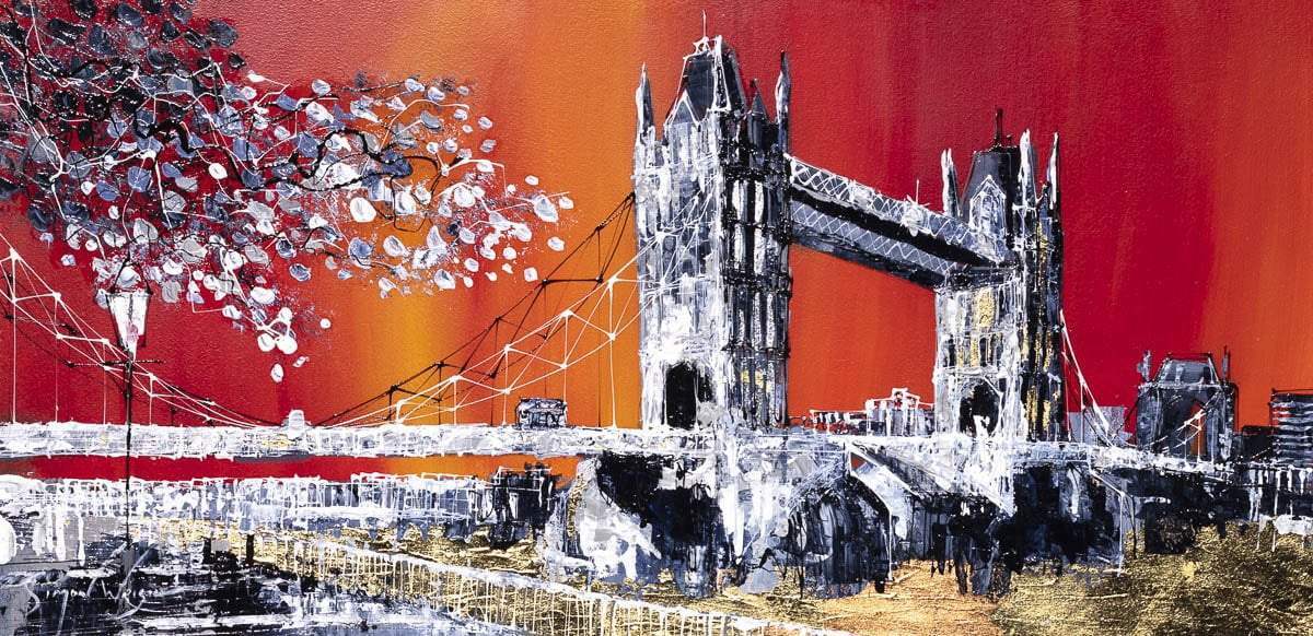London Connections - Original - SOLD by artist Simon Wright - Wyecliffe Galleries