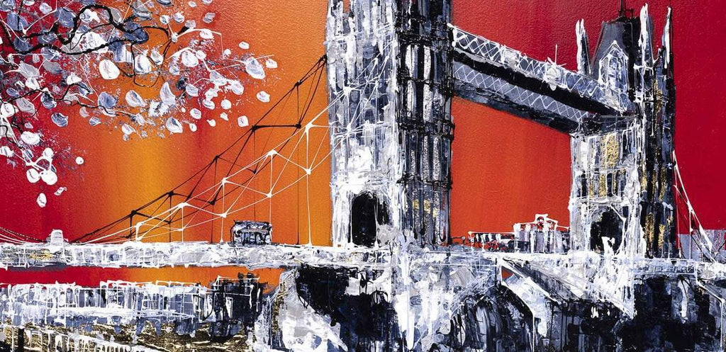 London Connections - Original - SOLD by artist Simon Wright - Wyecliffe Galleries