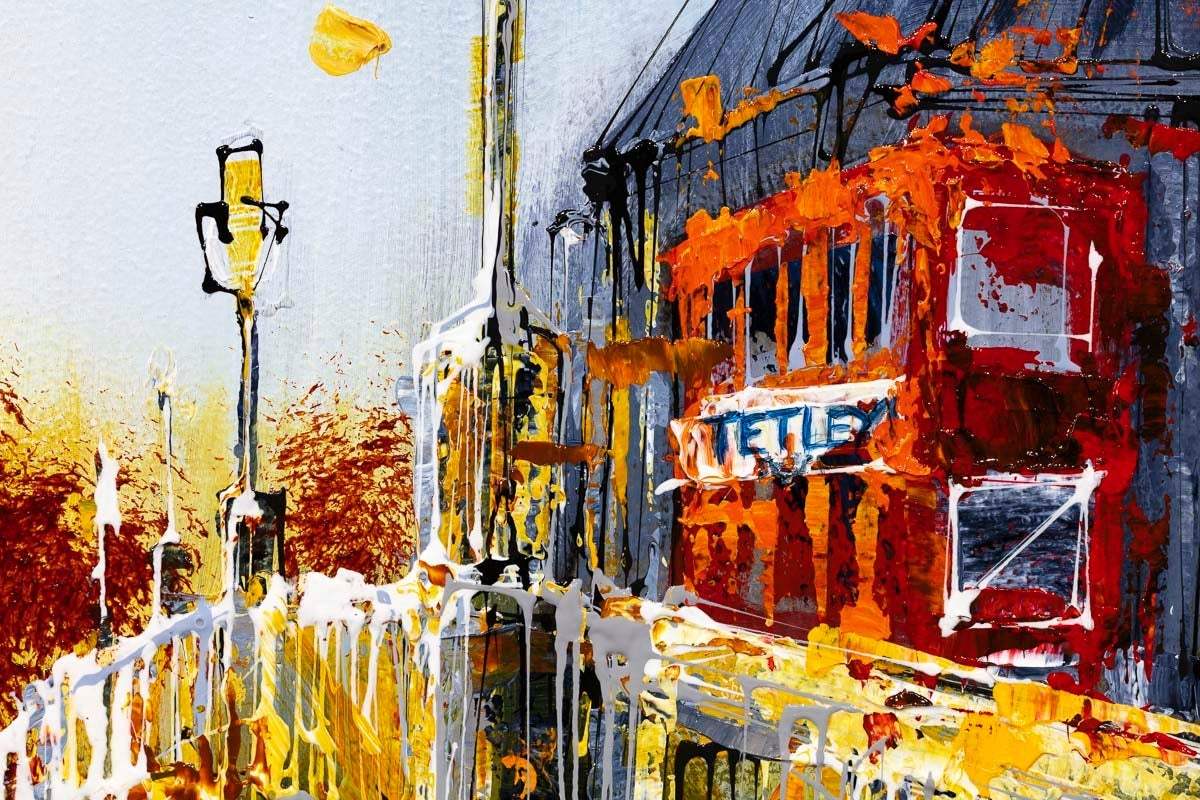 London in Autumn - Original - SOLD by artist Simon Wright - Wyecliffe Galleries