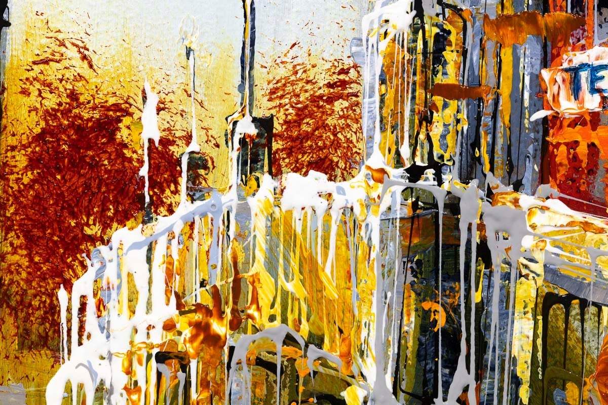 London in Autumn - Original - SOLD by artist Simon Wright - Wyecliffe Galleries