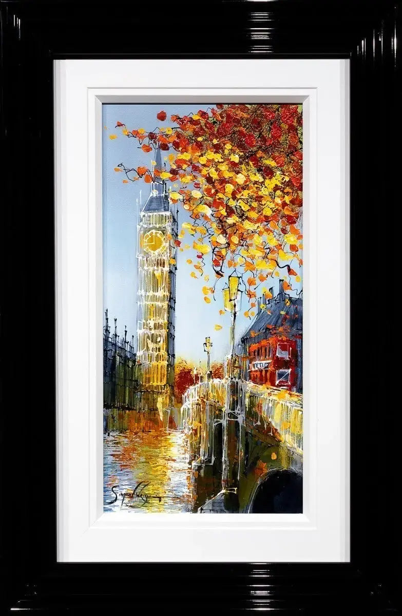 London in Autumn - Original - SOLD by artist Simon Wright - Wyecliffe Galleries