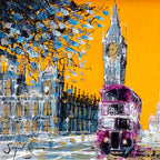 London in the Fall - Original - SOLD by artist Simon Wright - Wyecliffe Galleries