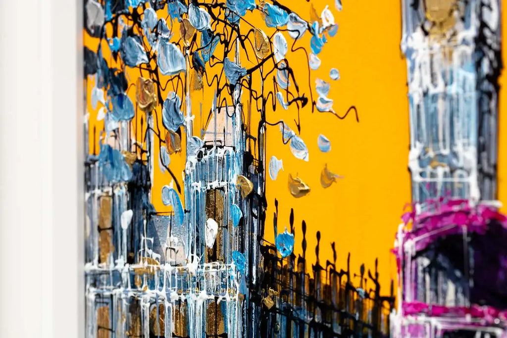 London in the Fall - Original - SOLD by artist Simon Wright - Wyecliffe Galleries