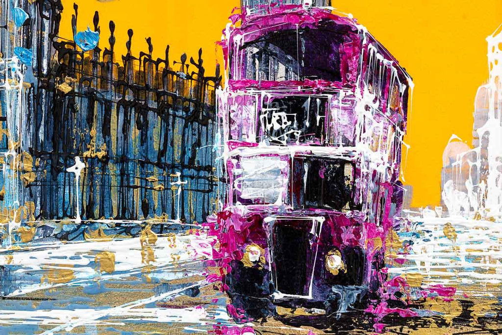 London in the Fall - Original - SOLD by artist Simon Wright - Wyecliffe Galleries