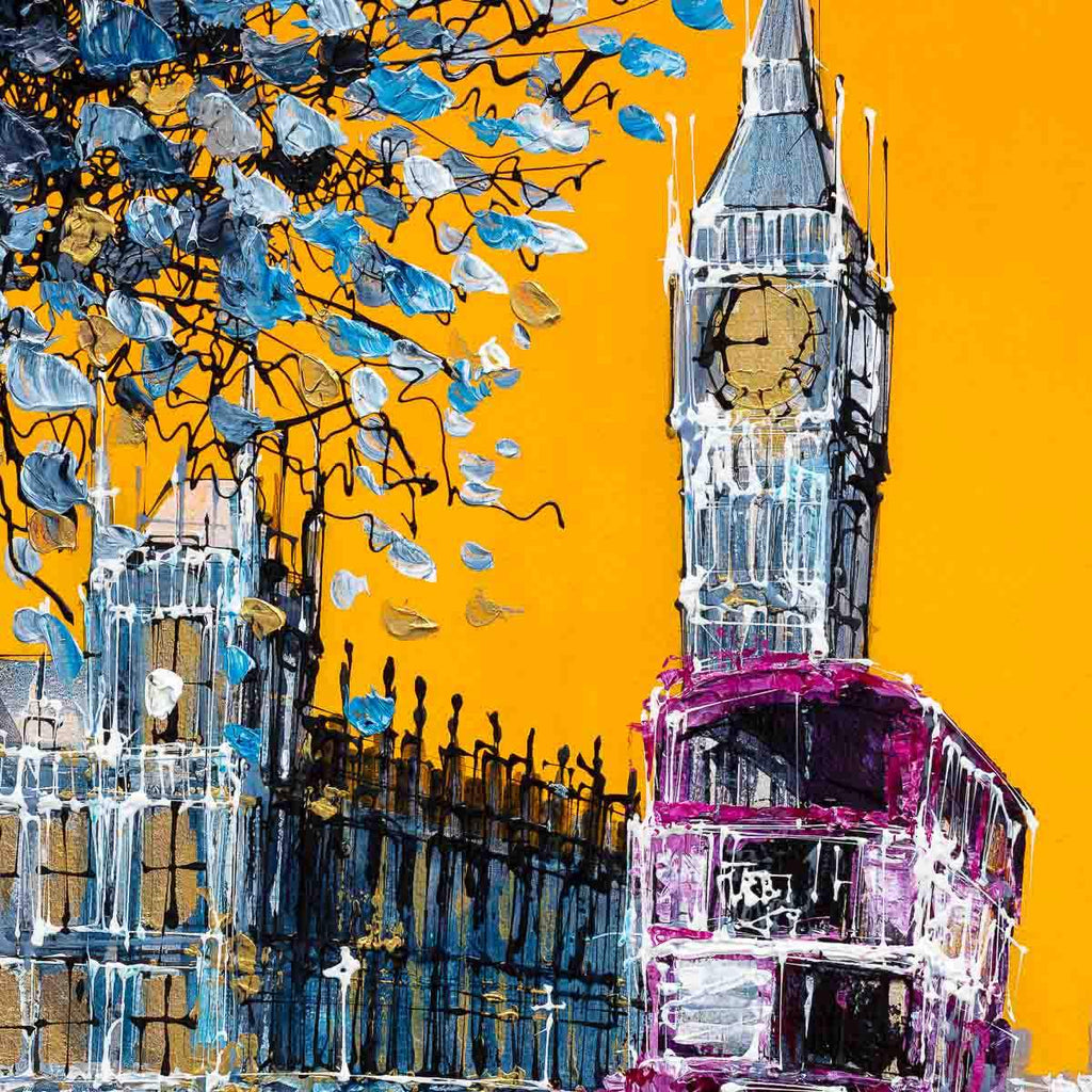 London in the Fall - Original - SOLD by artist Simon Wright - Wyecliffe Galleries