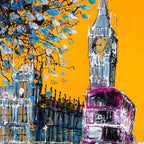 London in the Fall - Original - SOLD by artist Simon Wright - Wyecliffe Galleries