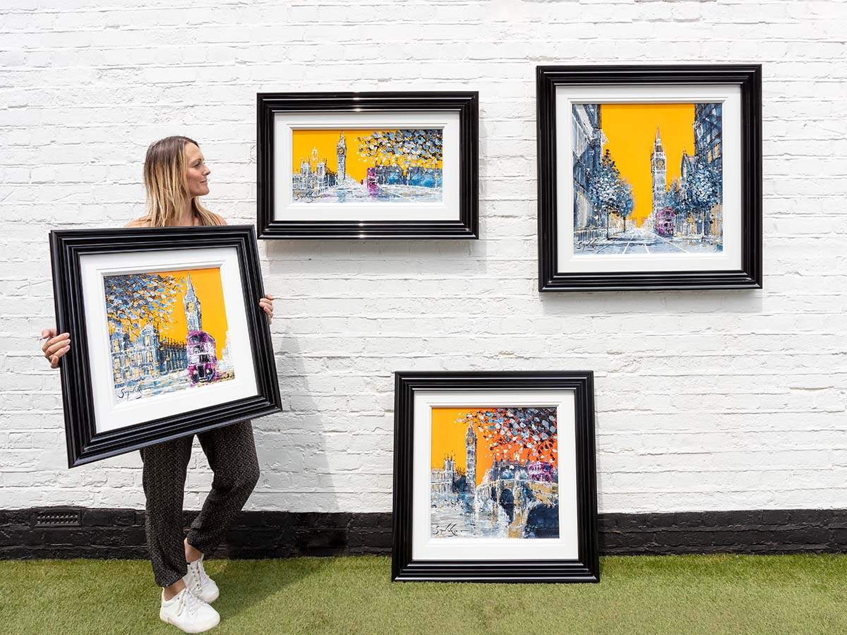 London in the Fall - Original - SOLD by artist Simon Wright - Wyecliffe Galleries